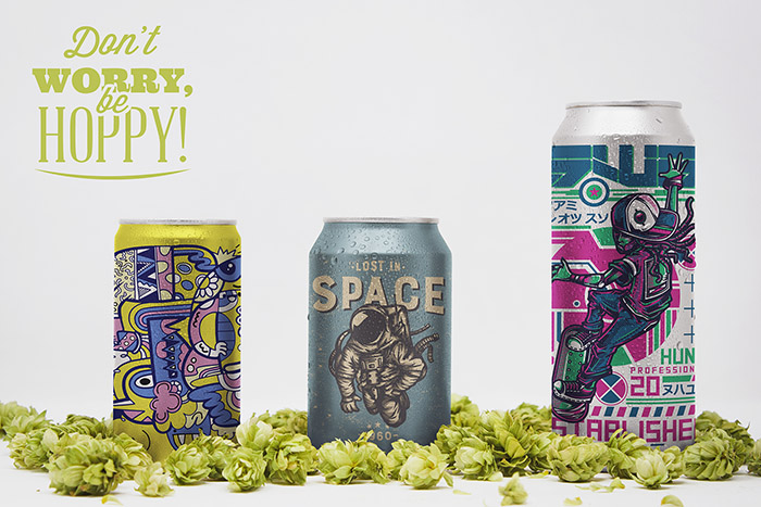 Front Beer Can Trio Mockup 3 1820