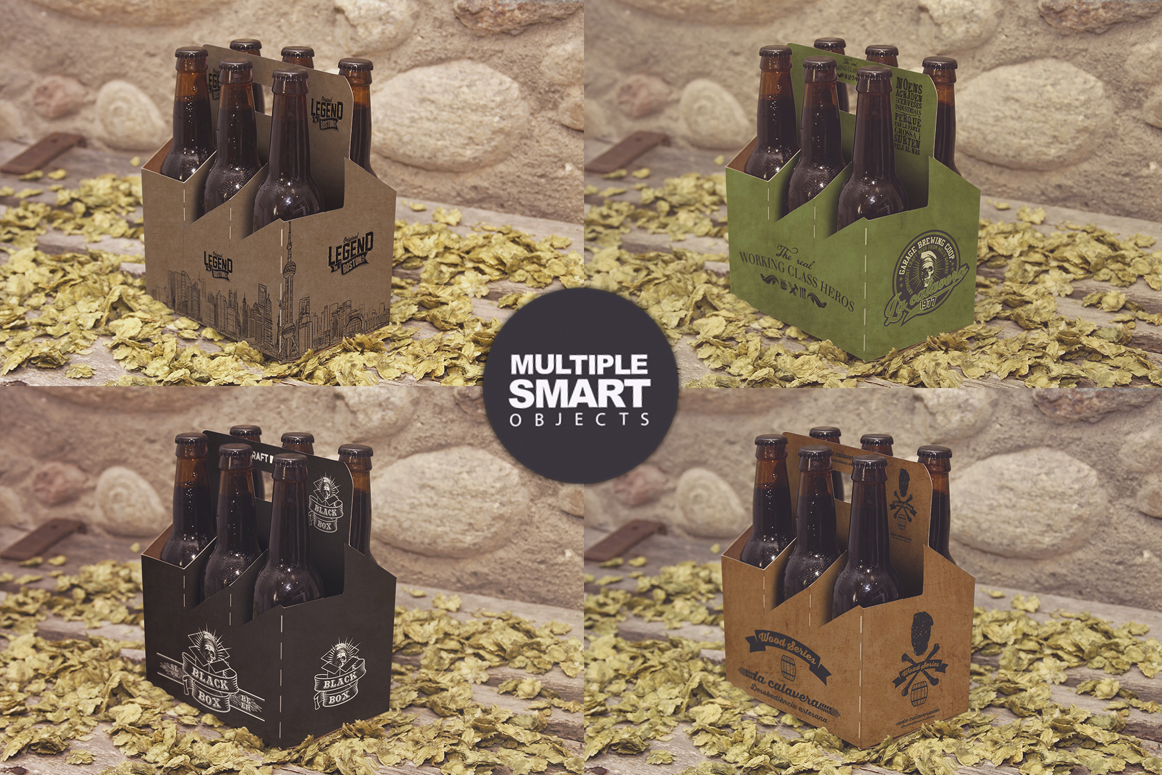 Download Mockups: 6 Pack Beer Box Mockup